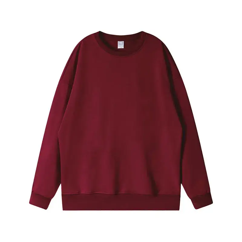 Men's Red Loose Sweatshirt Spring Autumn - Image 18