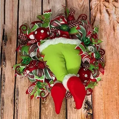 Christmas Elf Leg Pants Red Socks Set 8.3x15.7in - Image 13