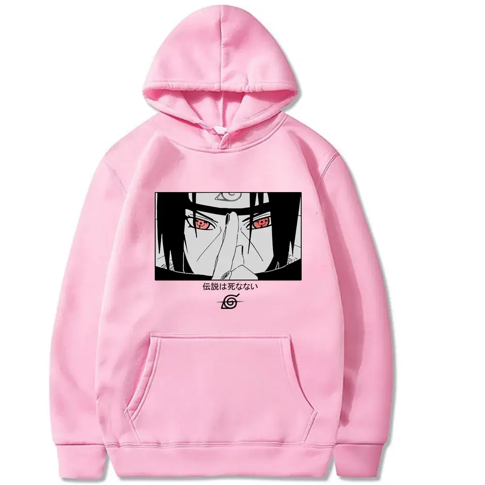 Naruto Cross Border Hoodie Plus Size Fleece Black