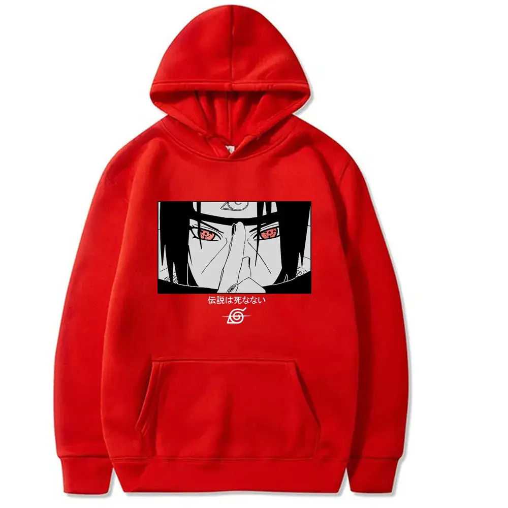 Naruto Cross Border Hoodie Plus Size Fleece Black