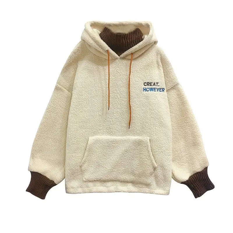 Lamb Plush Hoodie Women Autumn Winter 2025 - Image 7