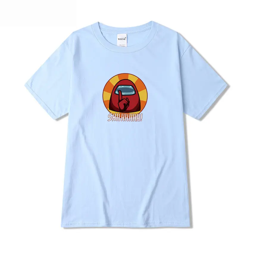 Among Us Printed Light Blue T-Shirt for Men Women - Image 7
