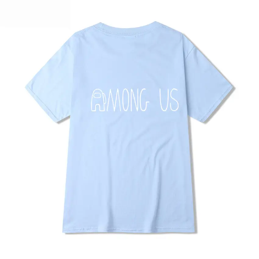 Among Us Printed Light Blue T-Shirt for Men Women - Image 8
