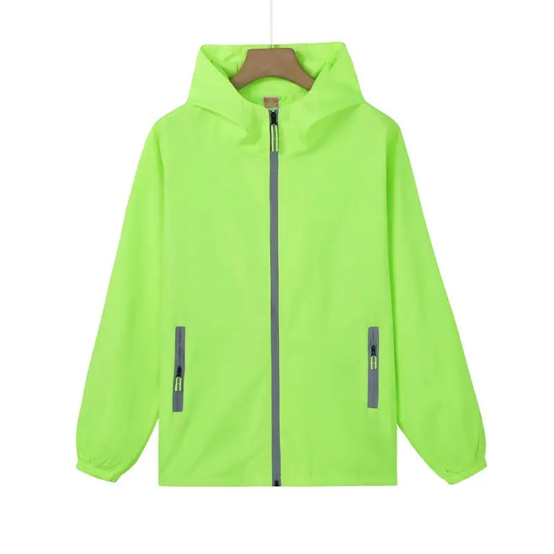 Men Full-Zip Hooded Work Coat Navy Blue - Image 5