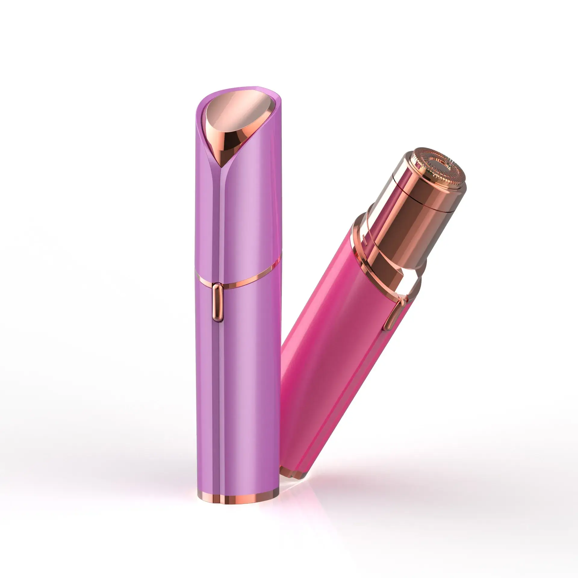 Mini Electric Hair Removal Device Rose Gold Silver