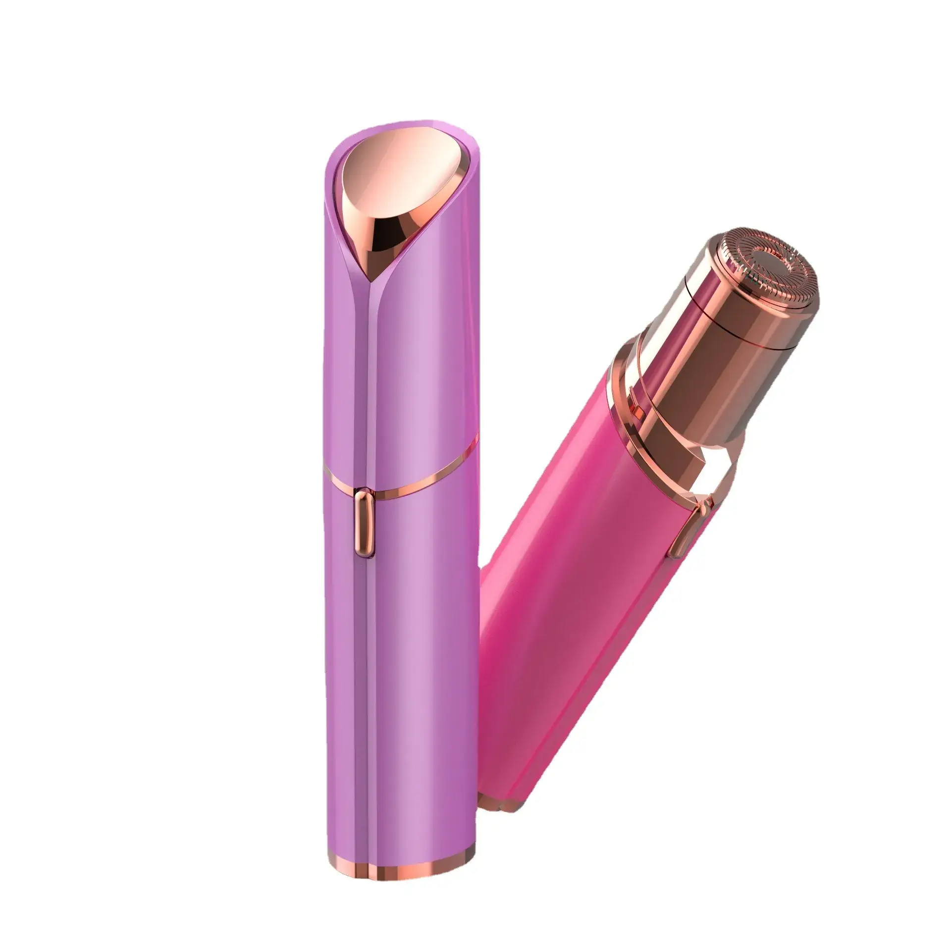 Mini Electric Hair Removal Device Rose Gold Silver