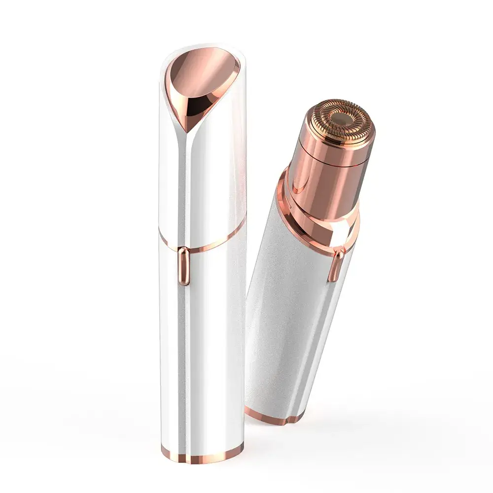 Mini Electric Hair Removal Device Rose Gold Silver