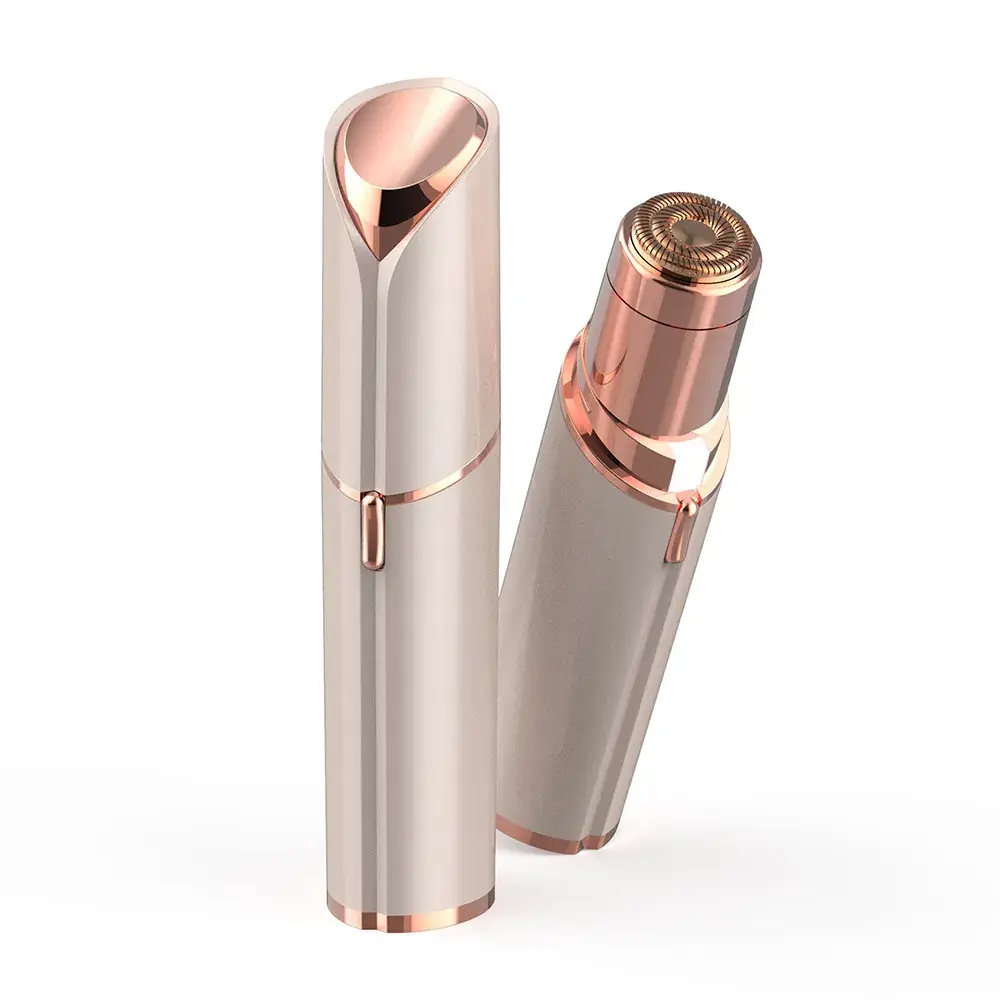 Mini Electric Hair Removal Device Rose Gold Silver