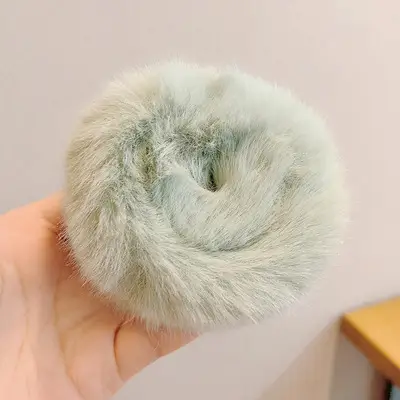 Autumn Winter Plush Hair Rings for Women