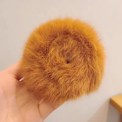 Autumn Winter Plush Hair Rings for Women
