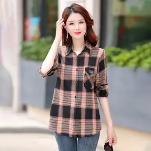Women's Plaid Fleece Shirt Thick Warm Plus Size — feature 4