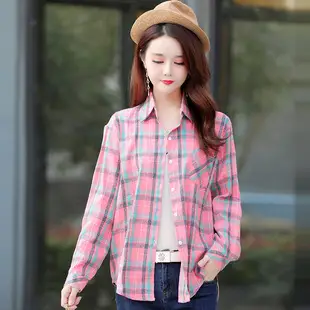 Women's Plaid Fleece Shirt Thick Warm Plus Size — feature 9