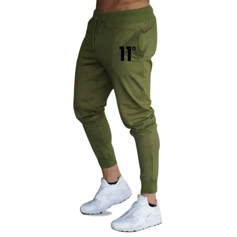 Men's Maroon Slim Fit Sports Pants with 11th Design - Image 13