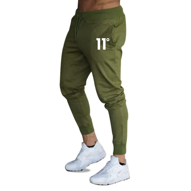 Men's Maroon Slim Fit Sports Pants with 11th Design - Image 3