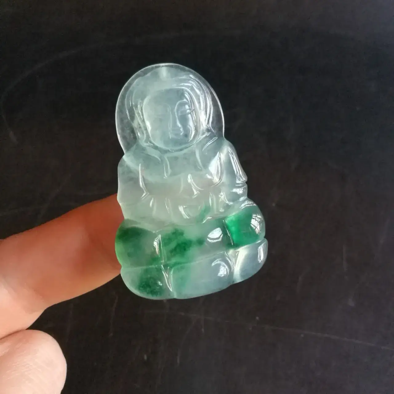 Guanyin Burmese Jade Pendant for Men Women