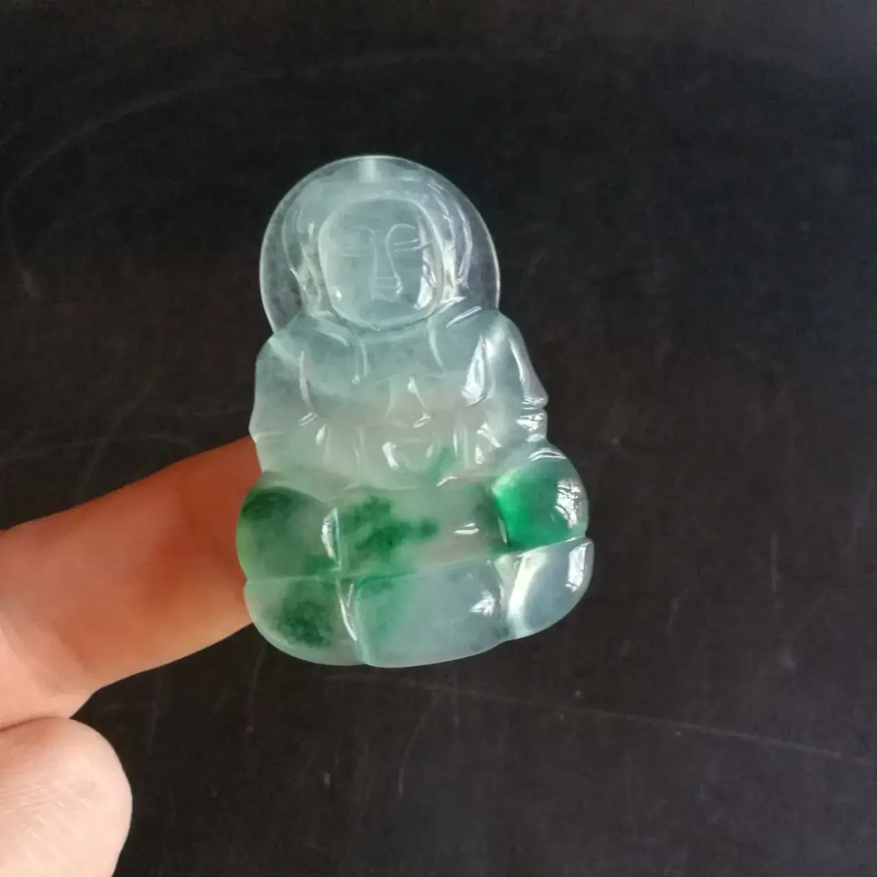 Guanyin Burmese Jade Pendant for Men Women