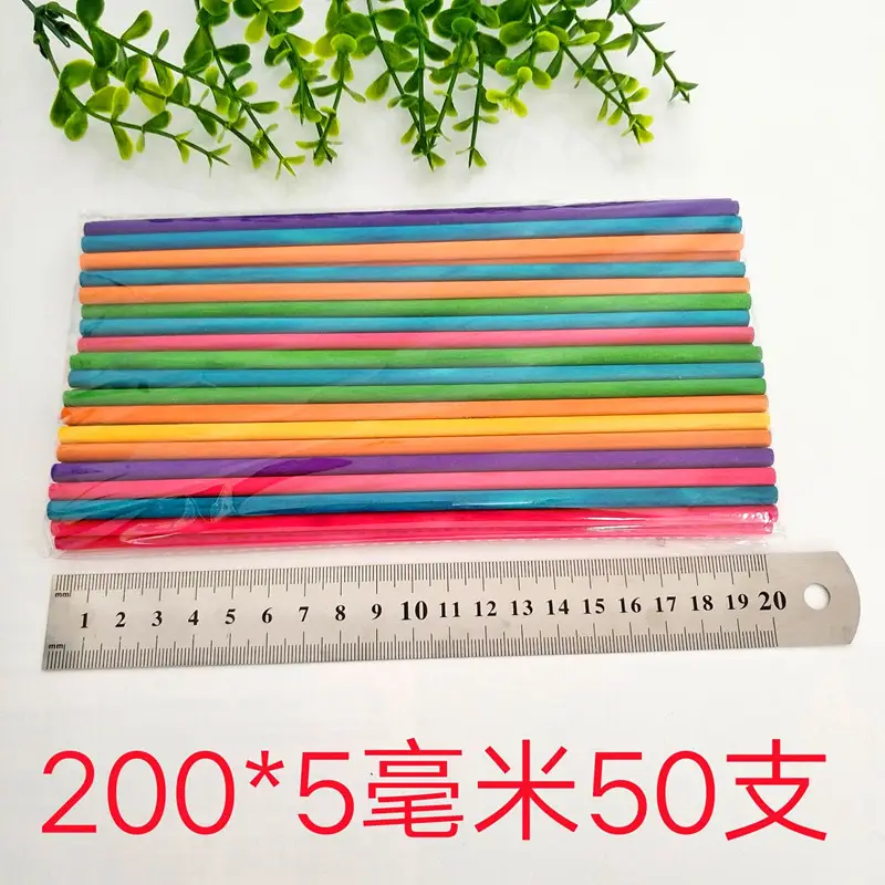 150x5cm 50pcs Multi Color Wooden Counting Sticks - Image 15