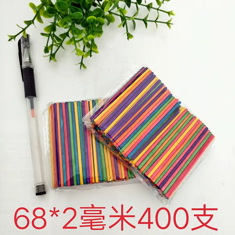 150x5cm 50pcs Multi Color Wooden Counting Sticks - Image 3