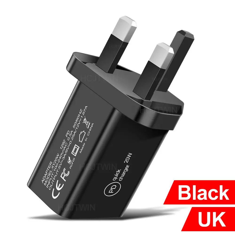20WPD Type-c Mobile Phone Charger Black - Image 4