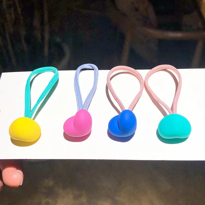Girls' Mini Rubber Hair Ties for Kids