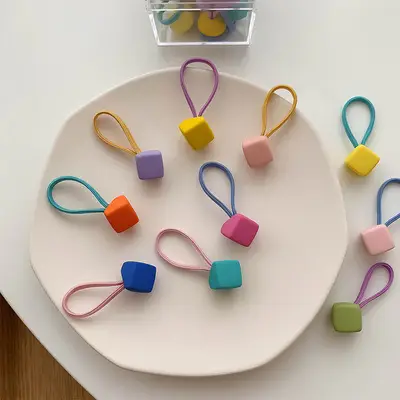 Girls' Mini Rubber Hair Ties for Kids
