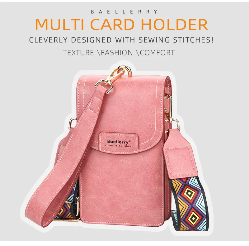 Women's Large Capacity Korean Style Phone Bag with Long Wallet — feature 5