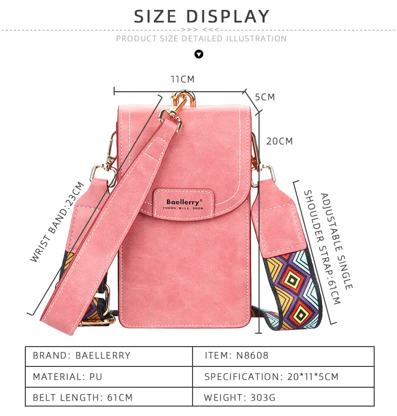 Women's Large Capacity Korean Style Phone Bag with Long Wallet — feature 9