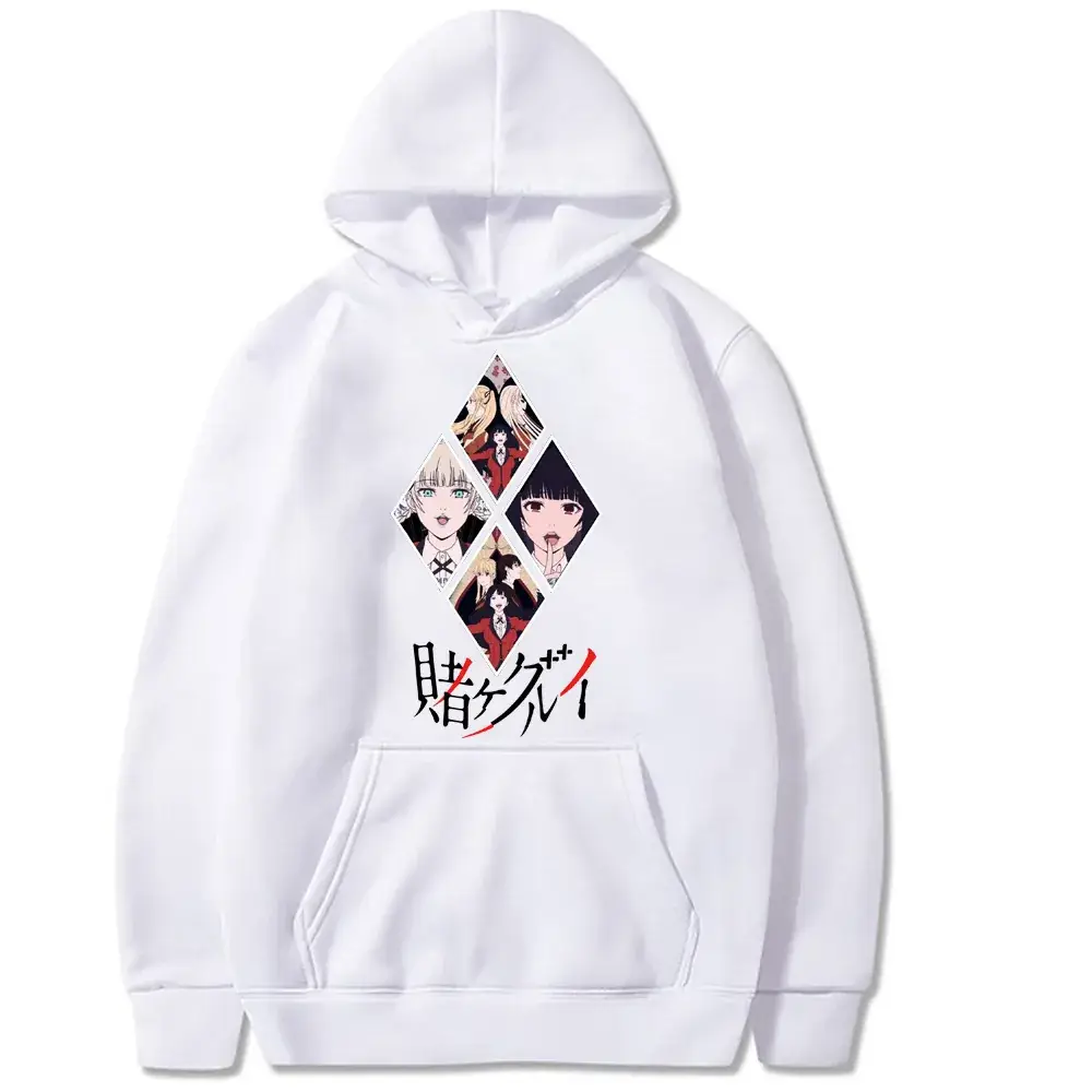 Red Hoodie with Anime Design Diamond Print - Image 6