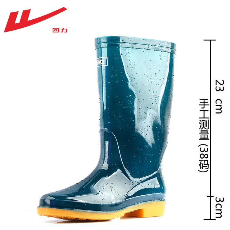 Pull-Back Rain Boots for Women, Waterproof and Non-Slip Rubber Shoes, Autumn High-Top Rain Boots, Water Shoes, Summer Overshoes, Fashionable and Versatile - Image 9
