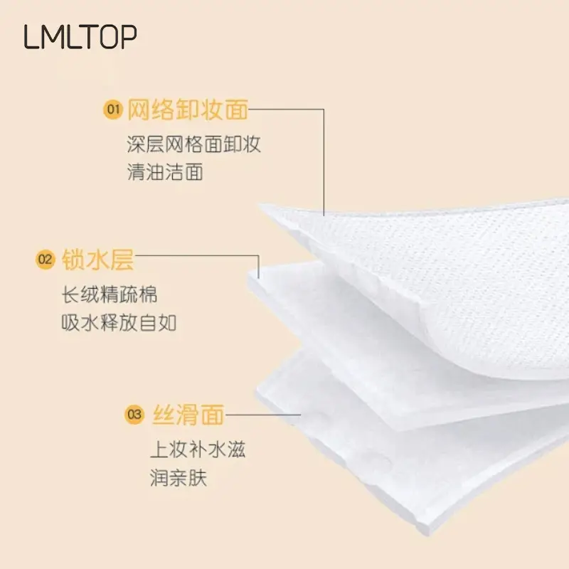 Double Sided Cat Claw Makeup Remover Cotton Bag 222