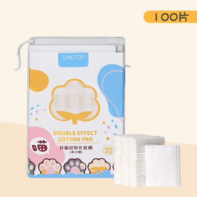 Double Sided Cat Claw Makeup Remover Cotton Bag 222