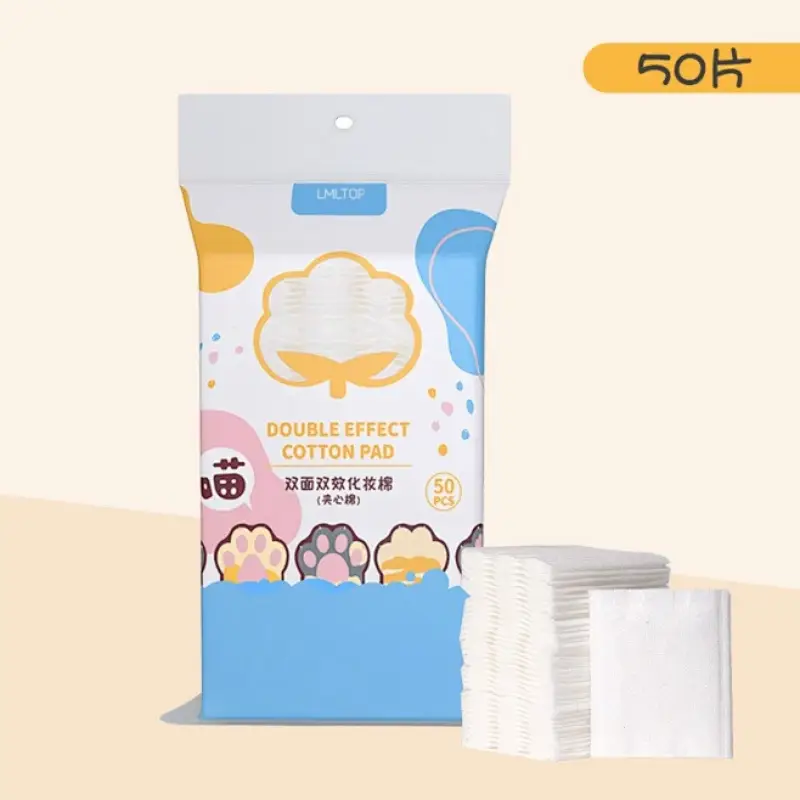 Double Sided Cat Claw Makeup Remover Cotton Bag 222