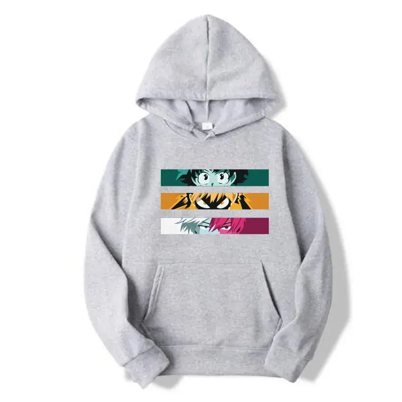 Yellow Boku My Hero Academia Hooded Sweatshirt for Men - Image 10