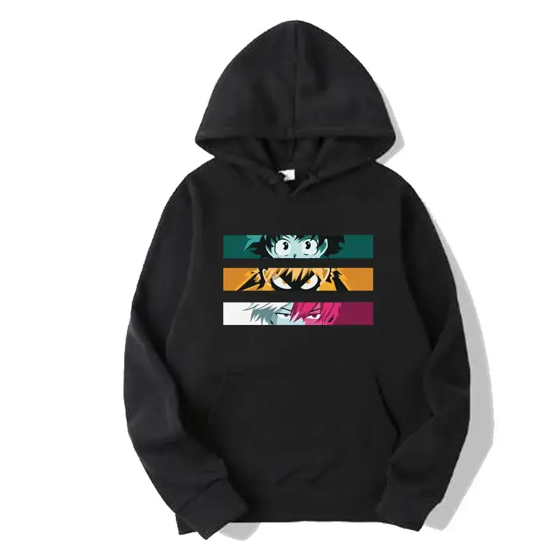 Yellow Boku My Hero Academia Hooded Sweatshirt for Men - Image 11