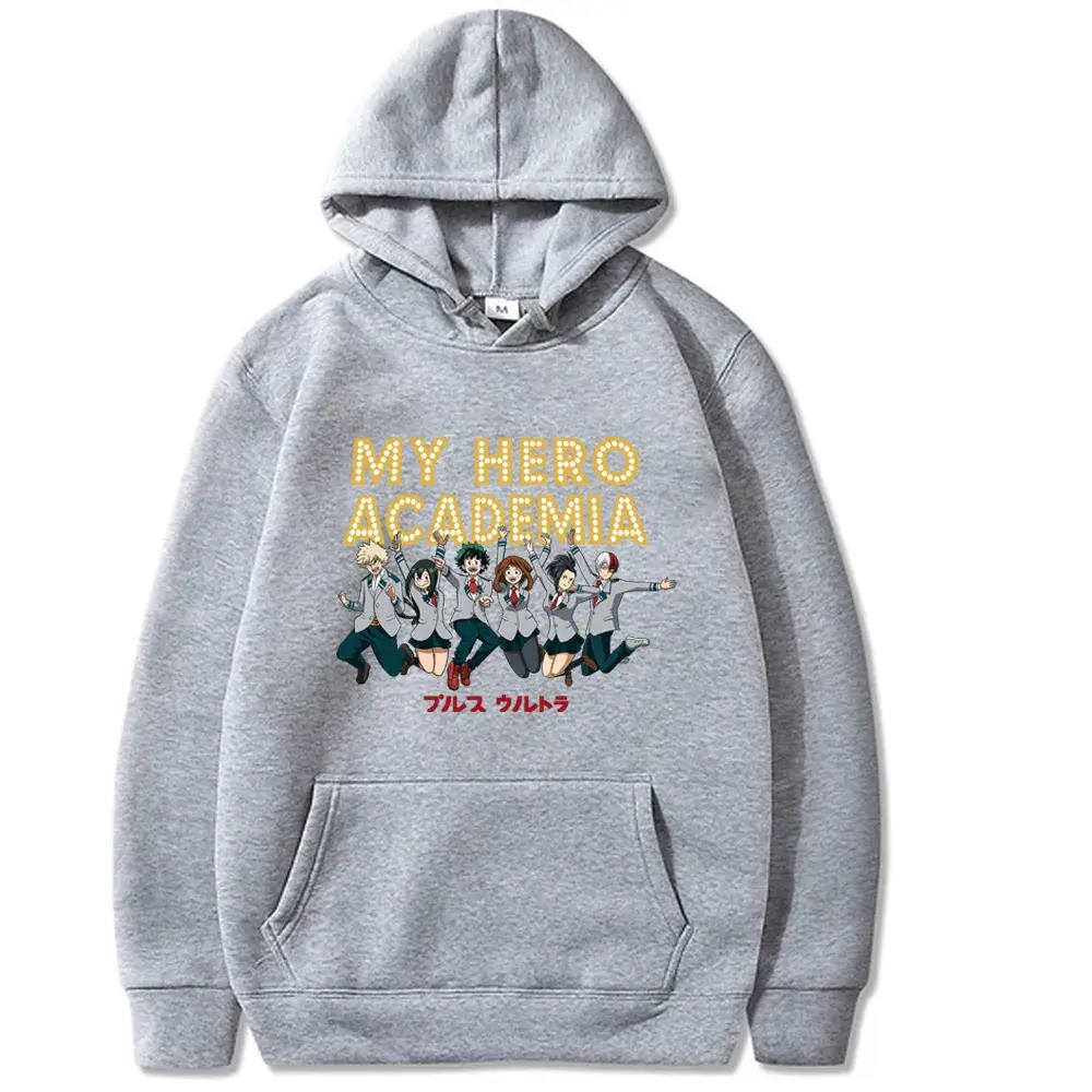 Yellow Boku My Hero Academia Hooded Sweatshirt for Men - Image 17