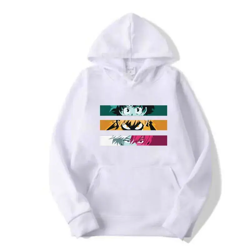 Yellow Boku My Hero Academia Hooded Sweatshirt for Men - Image 7