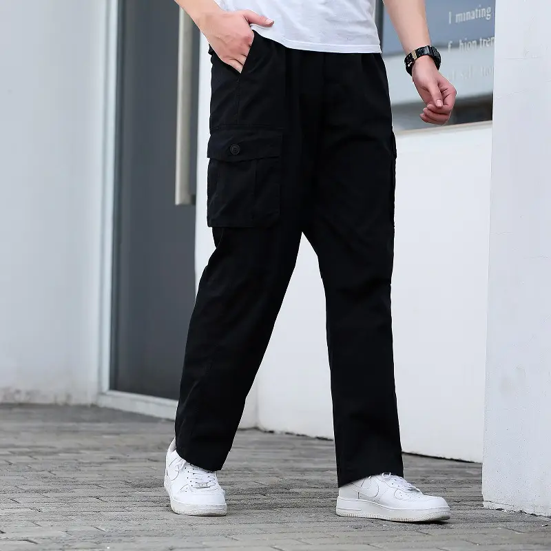 Men Fatty Cargo Pants Extra Large Brown - Image 8