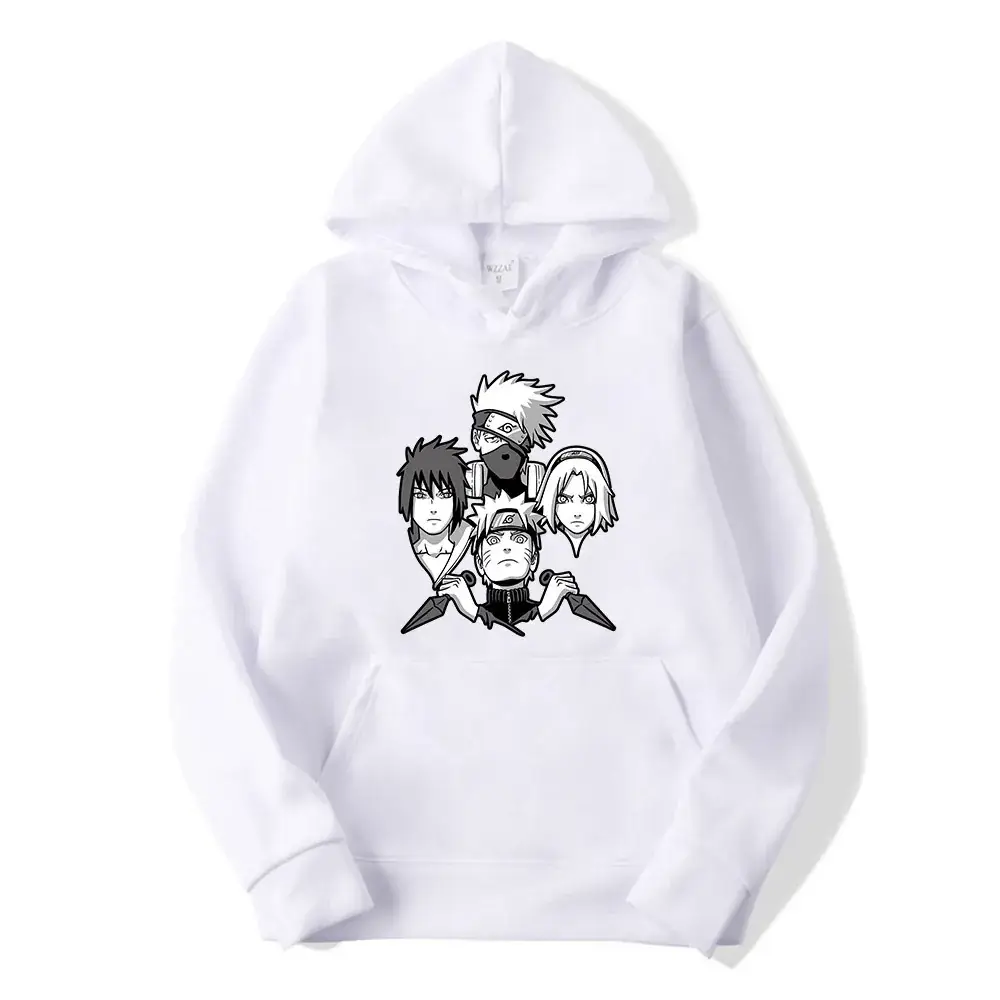 Pink Naruto Crosshair Hoodie Fleece Large - Image 5