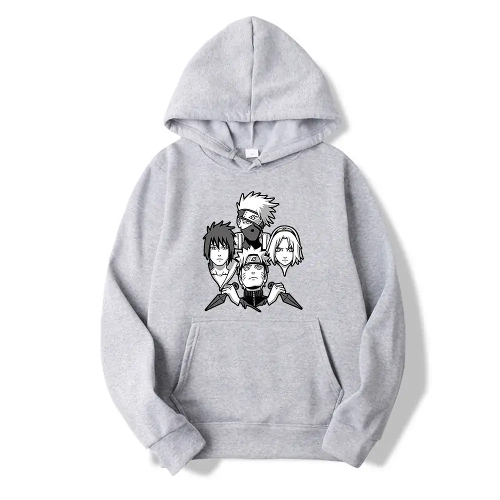 Pink Naruto Crosshair Hoodie Fleece Large - Image 7