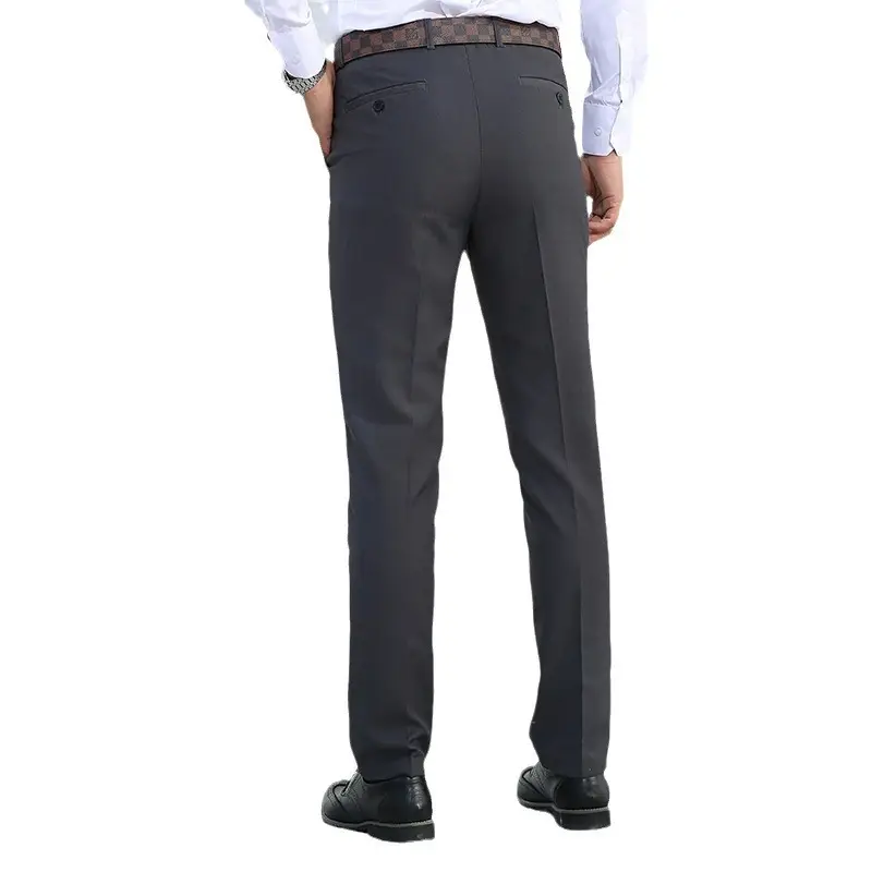 Men's Black Slim Fit Professional Trousers - Image 7