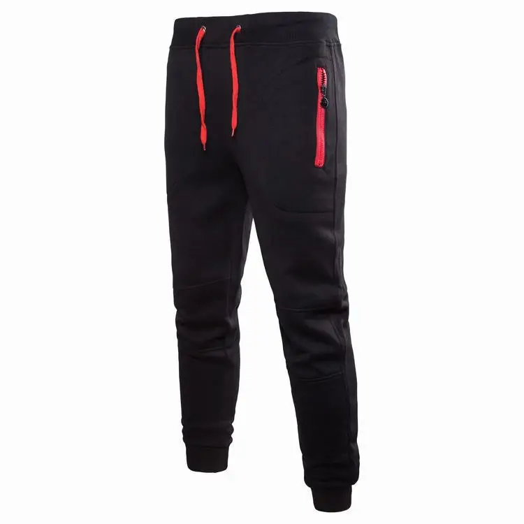 Men Grey Cotton Joggers with Yellow Zip Pockets - Image 6