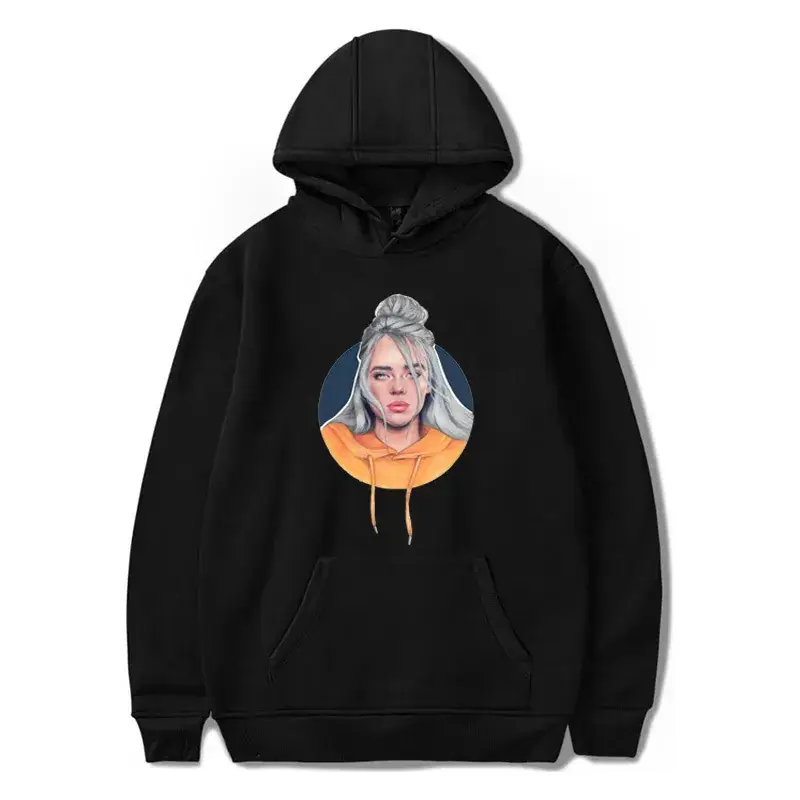 Black Green Graphic Hoodie for Men - Image 5