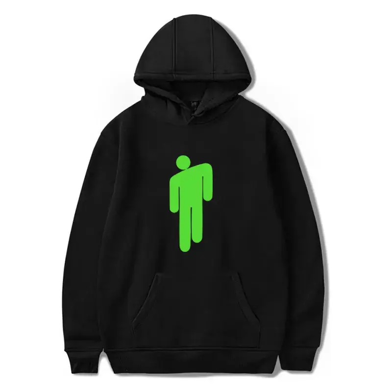 Black Green Graphic Hoodie for Men - Image 6