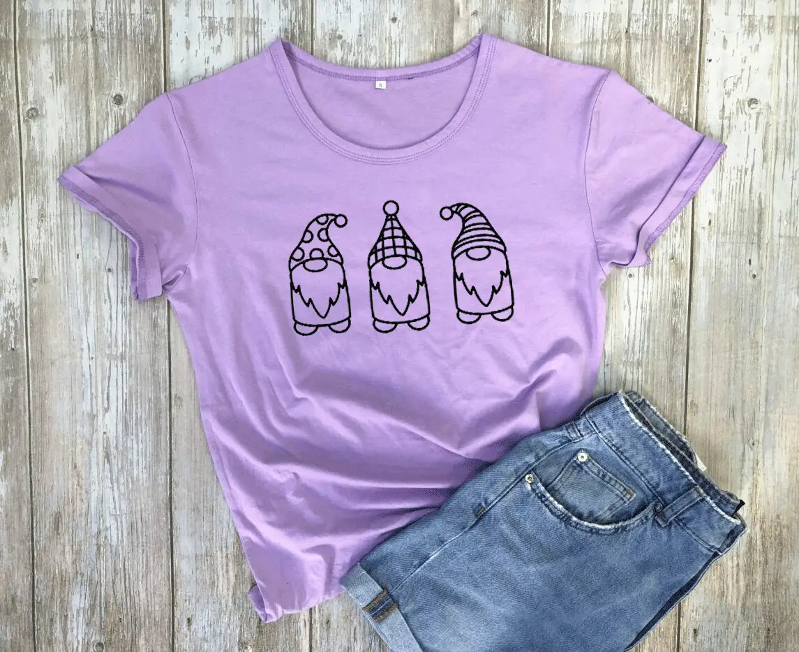 Red Christmas T-Shirt with 3 Dwarfs Design