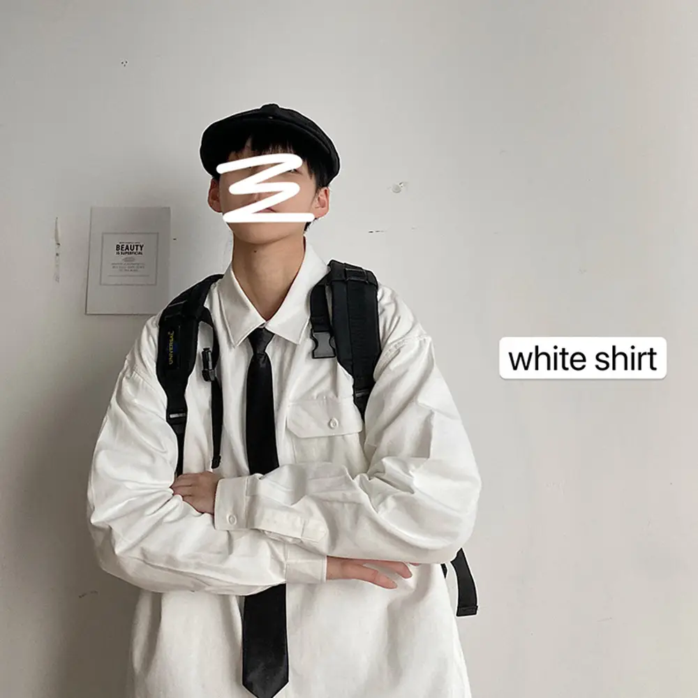 Men's Black Duffian Long Sleeve Korean Fashion Coat
