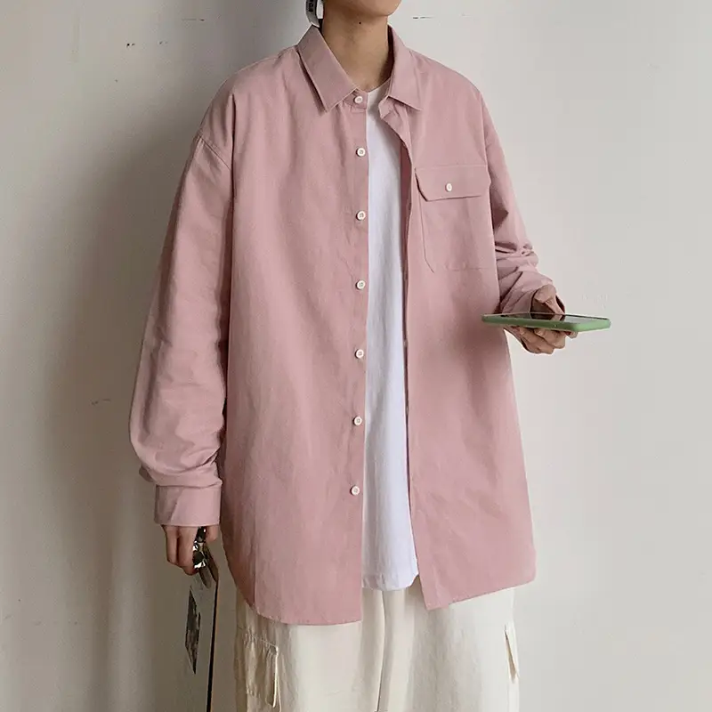 Men's Black Duffian Long Sleeve Korean Fashion Coat