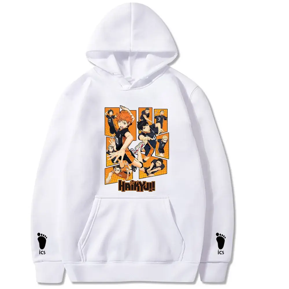 Pink Anime Hoodie for Men with Cartoon Print - Image 7