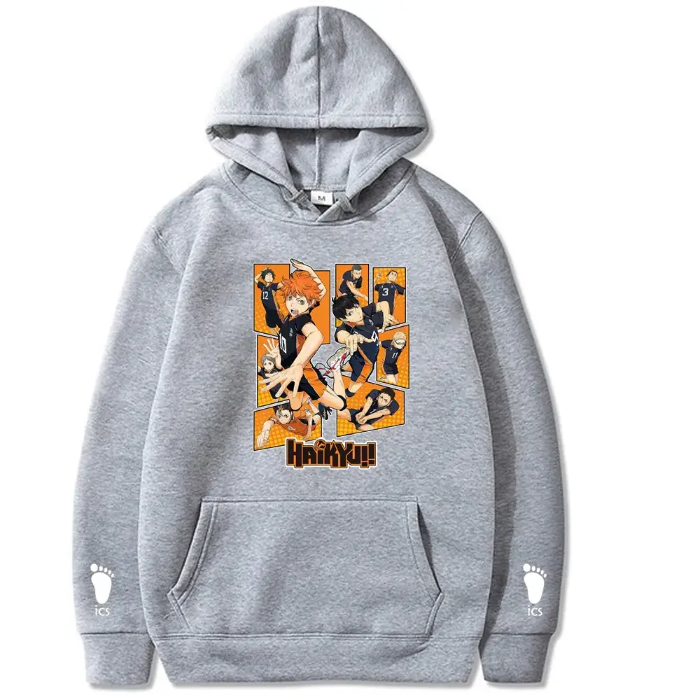 Pink Anime Hoodie for Men with Cartoon Print - Image 10