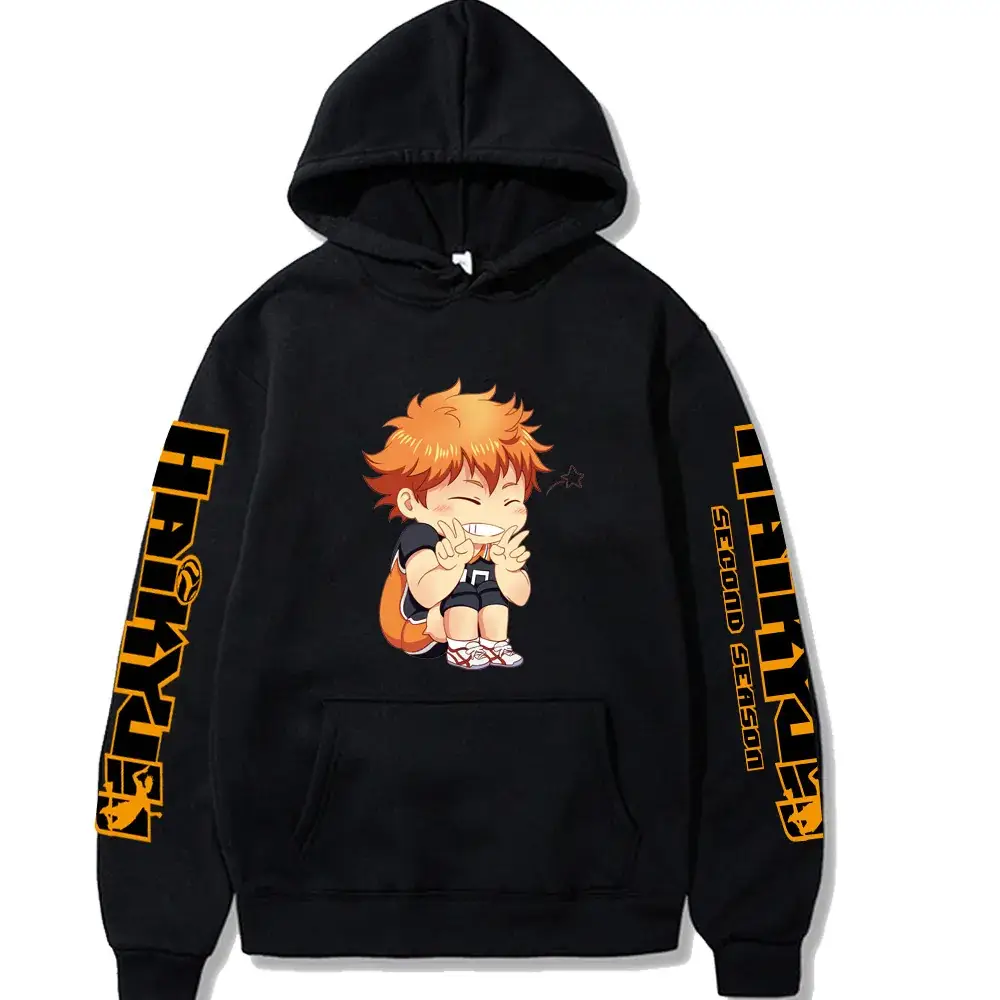 Pink Anime Hoodie for Men with Cartoon Print - Image 13