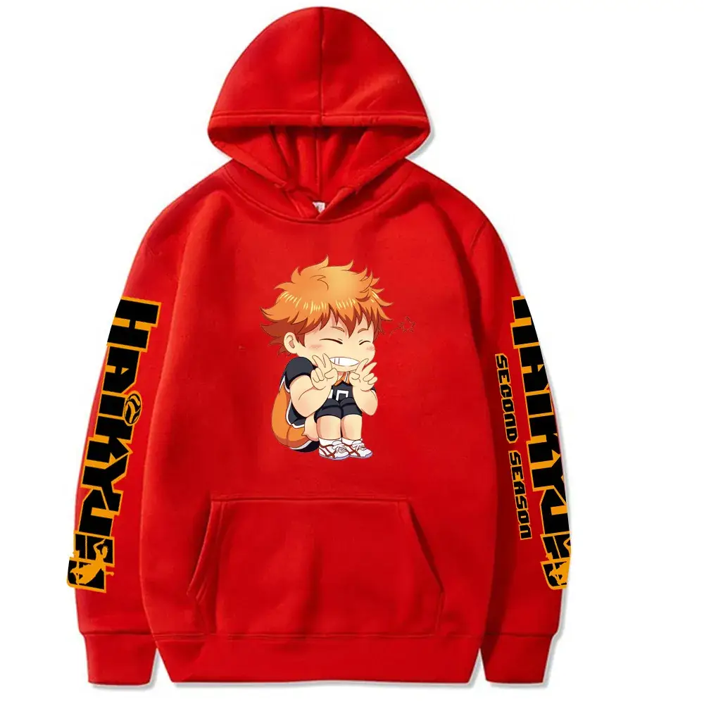 Pink Anime Hoodie for Men with Cartoon Print - Image 17